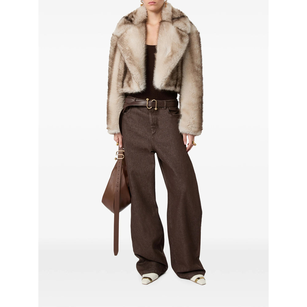 Sportmax Brown Jackets - Faux Fur & Shearling Jackets Women