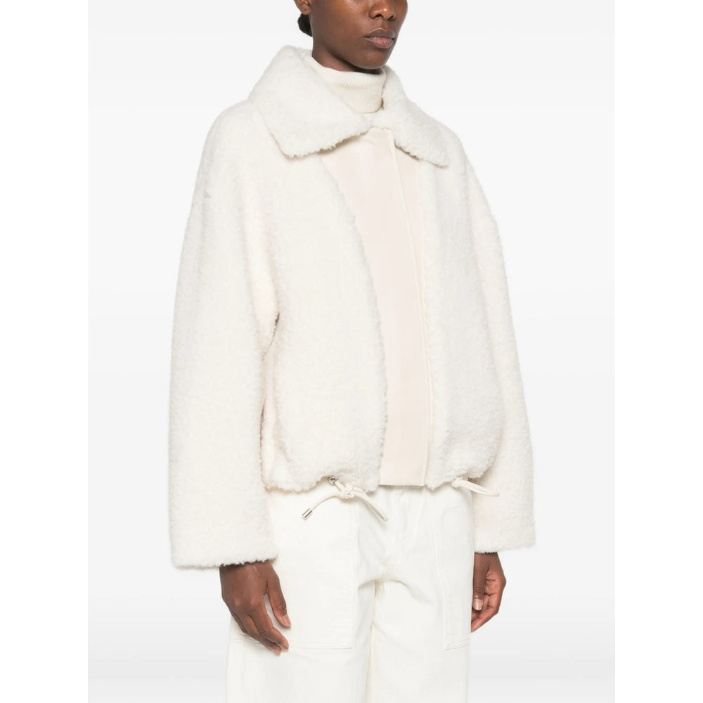 Sportmax White Jackets - Faux Fur & Shearling Jackets Women