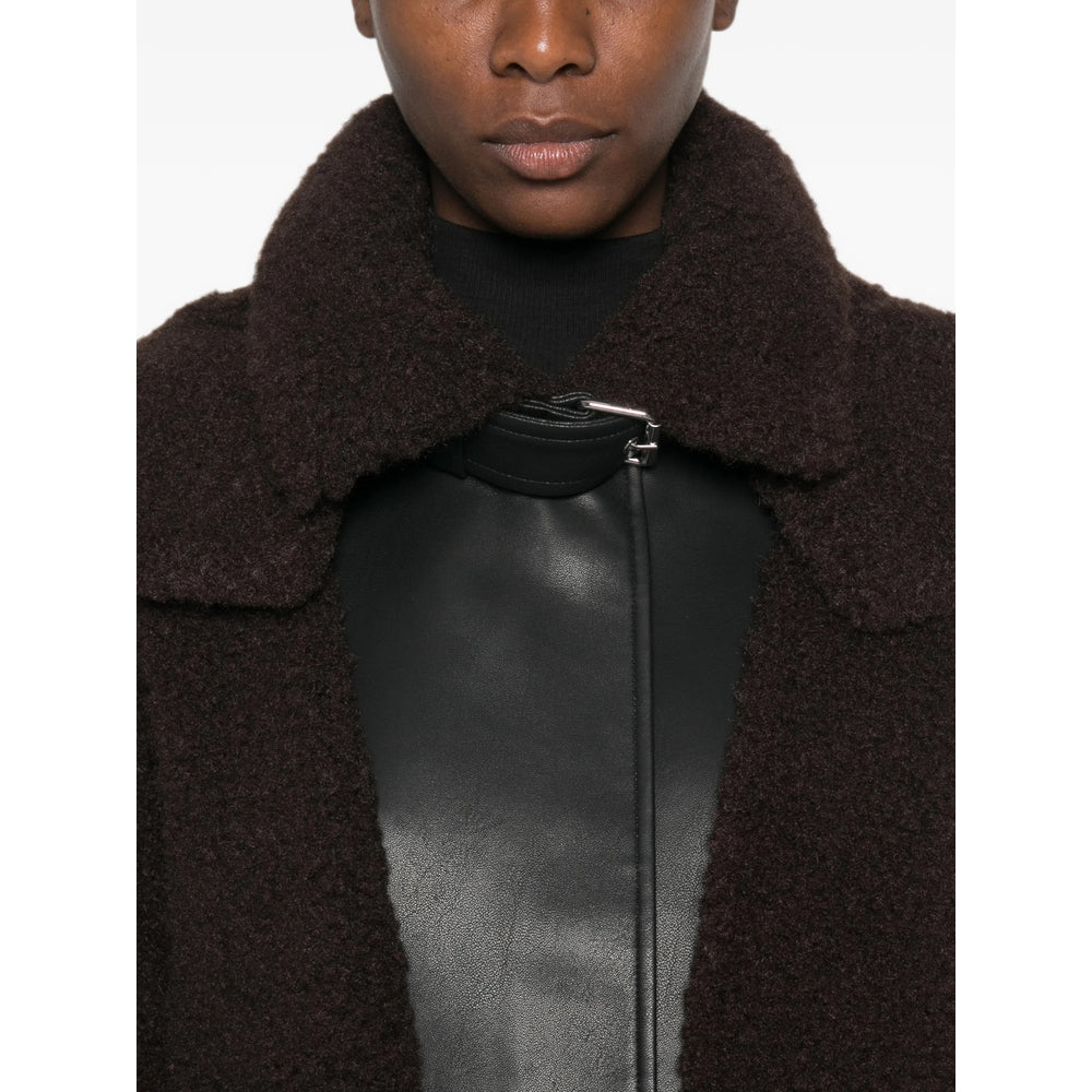 Sportmax Brown Jackets - Faux Fur & Shearling Jackets Women SPORTMAX
