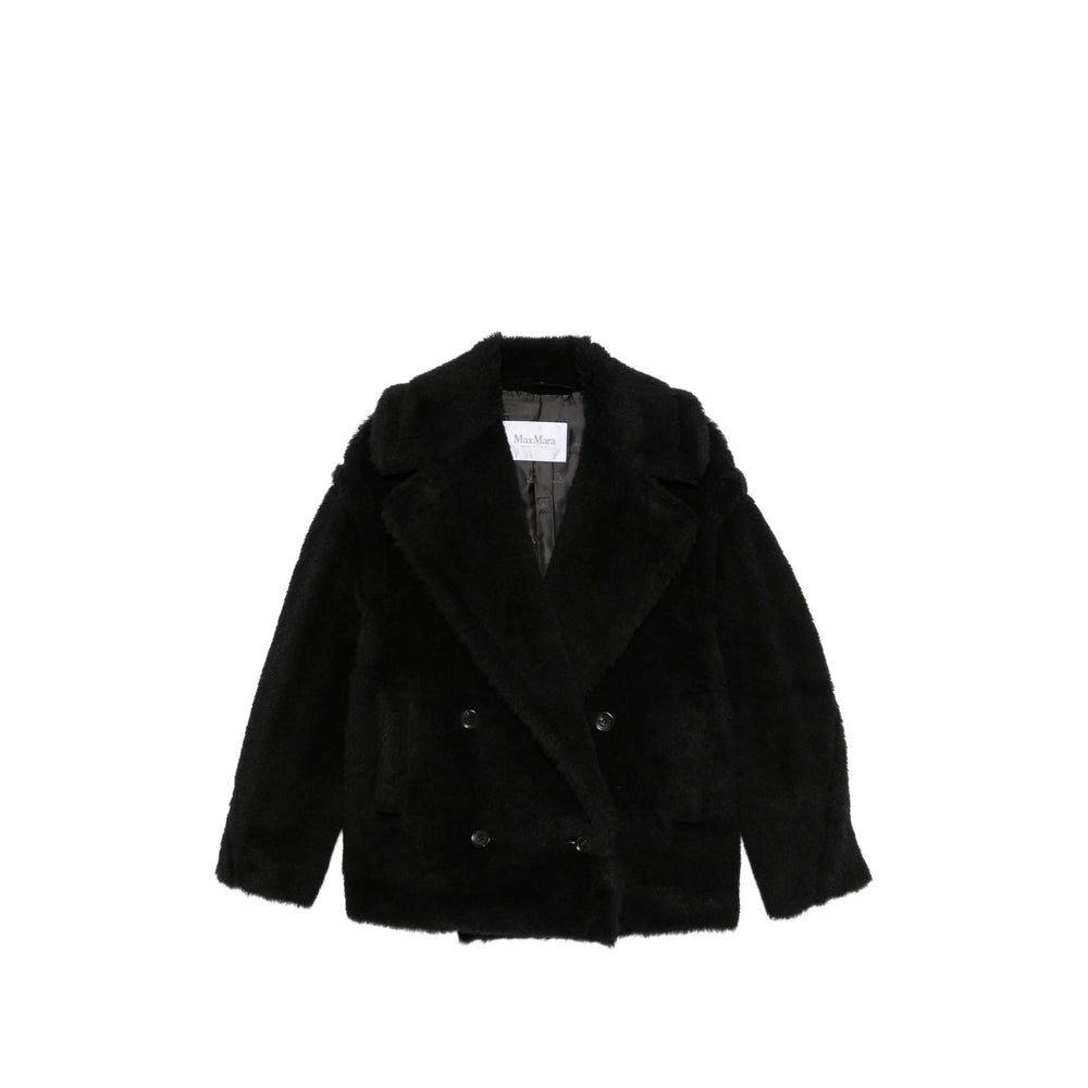 Max Mara Black Jackets - Faux Fur & Shearling Jackets Women