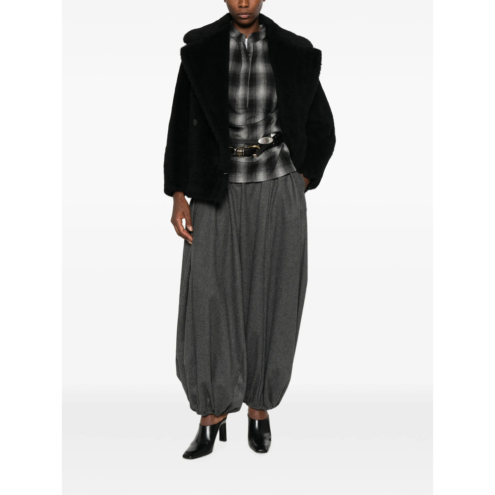 Max Mara Black Jackets - Faux Fur & Shearling Jackets Women