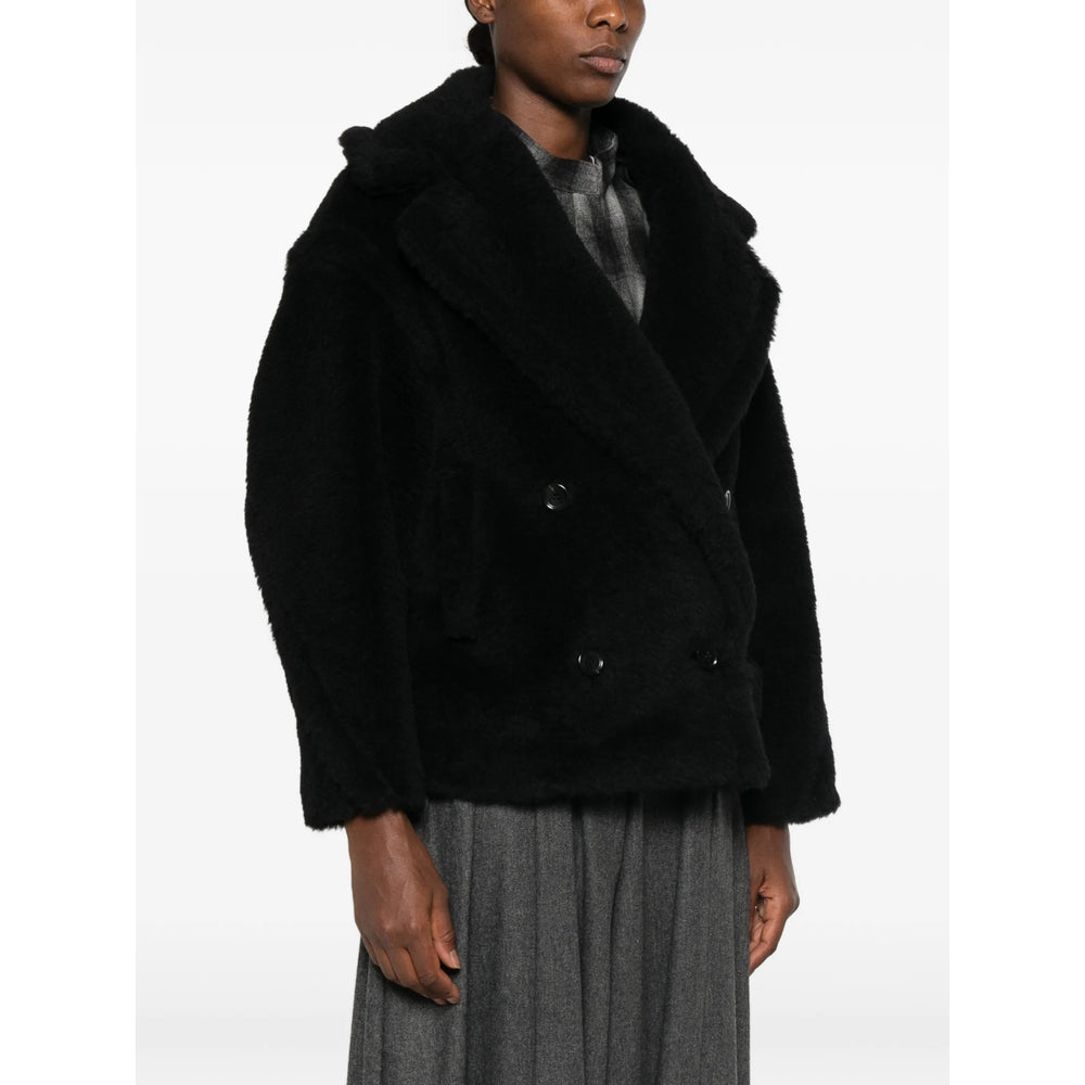 Max Mara Black Jackets - Faux Fur & Shearling Jackets Women