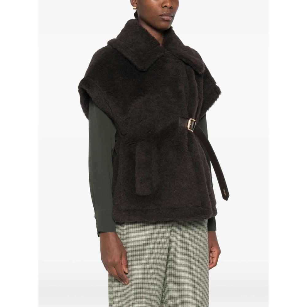 Max Mara Brown Jackets - Faux Fur & Shearling Jackets Women MAX MARA