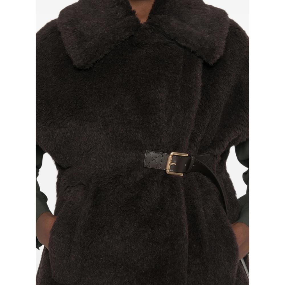 Max Mara Brown Jackets - Faux Fur & Shearling Jackets Women MAX MARA