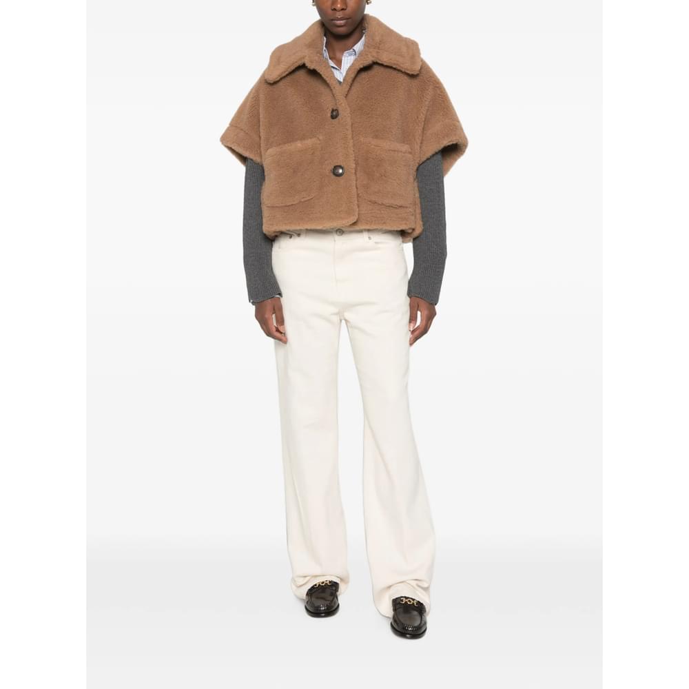Max Mara Neutrals Jackets - Capes & Ponchos Women MAX MARA
