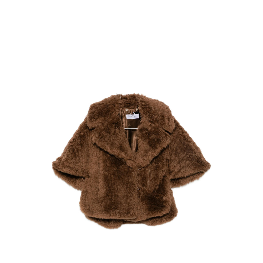 Max Mara Brown Jackets - Faux Fur & Shearling Jackets Women MAX MARA