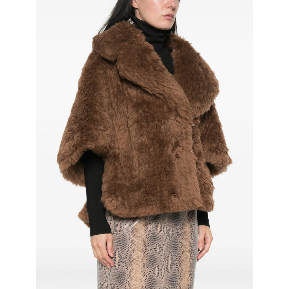 Max Mara Brown Jackets - Faux Fur & Shearling Jackets Women MAX MARA