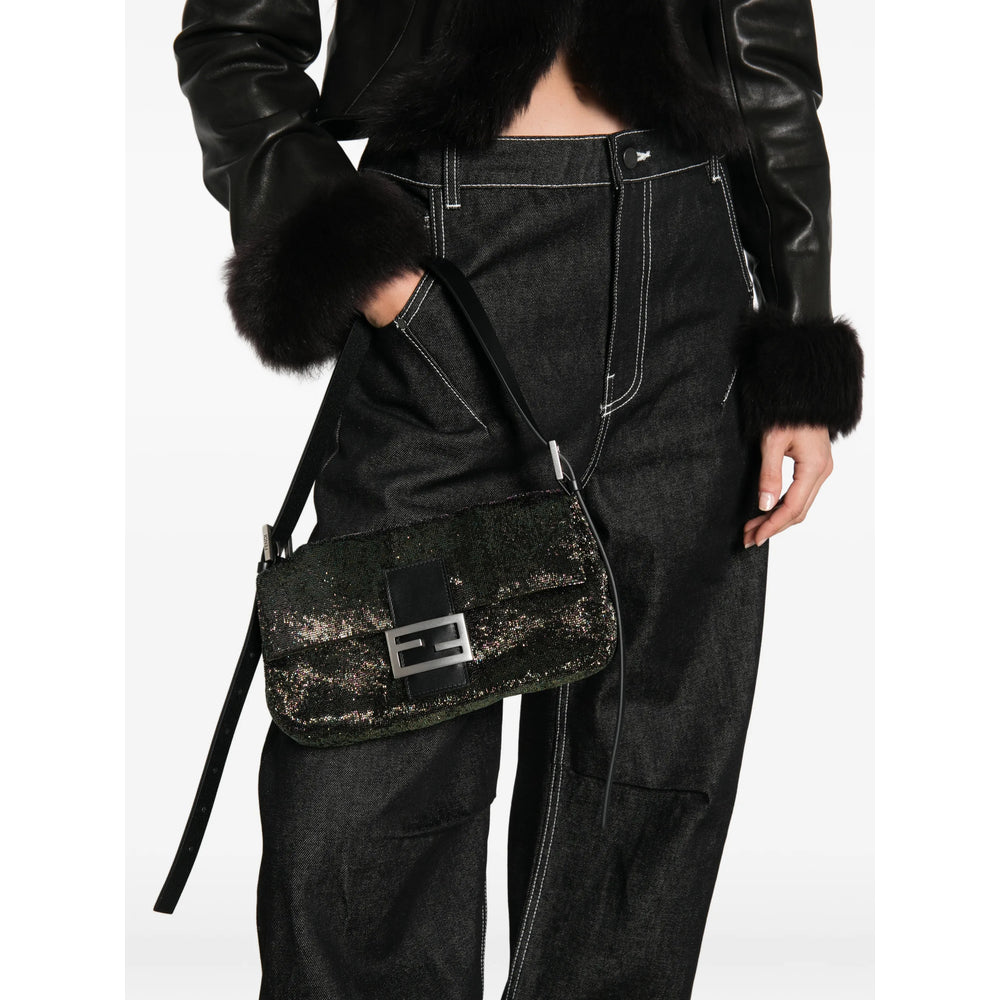 Fendi Green Shoulder Bags Women FENDI
