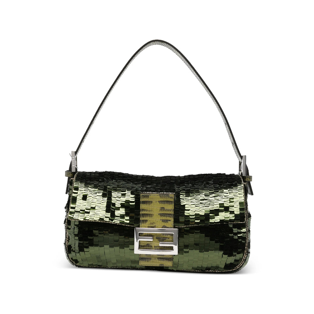 Fendi Green Shoulder Bags Women FENDI