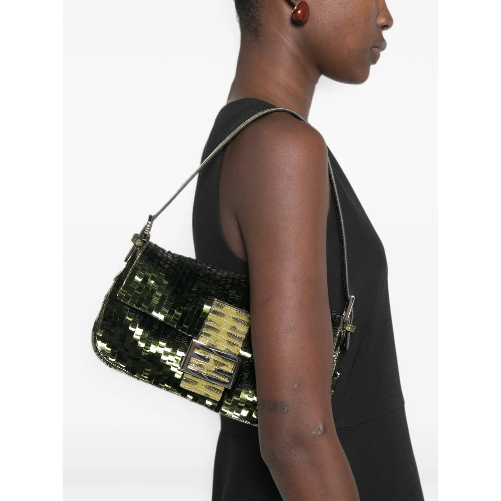 Fendi Green Shoulder Bags Women FENDI