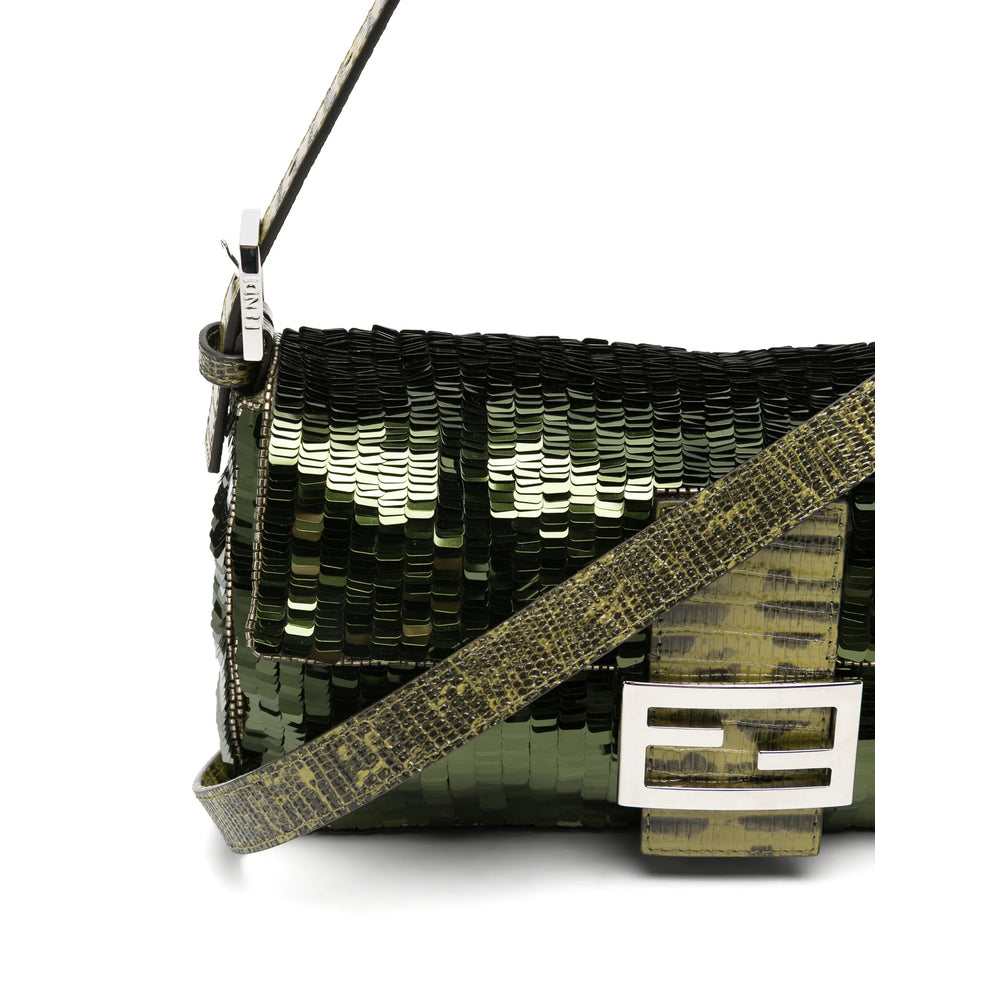 Fendi Green Shoulder Bags Women FENDI