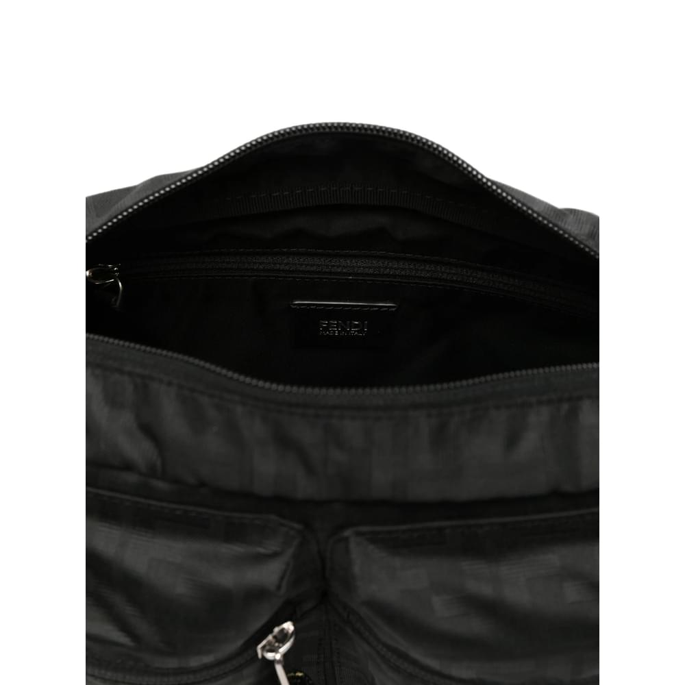 Fendi Black Shoulder Bags Men FENDI