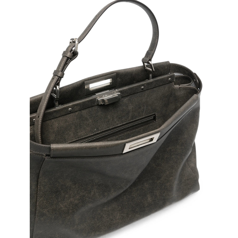 Fendi Grey Shoulder Bags Men FENDI