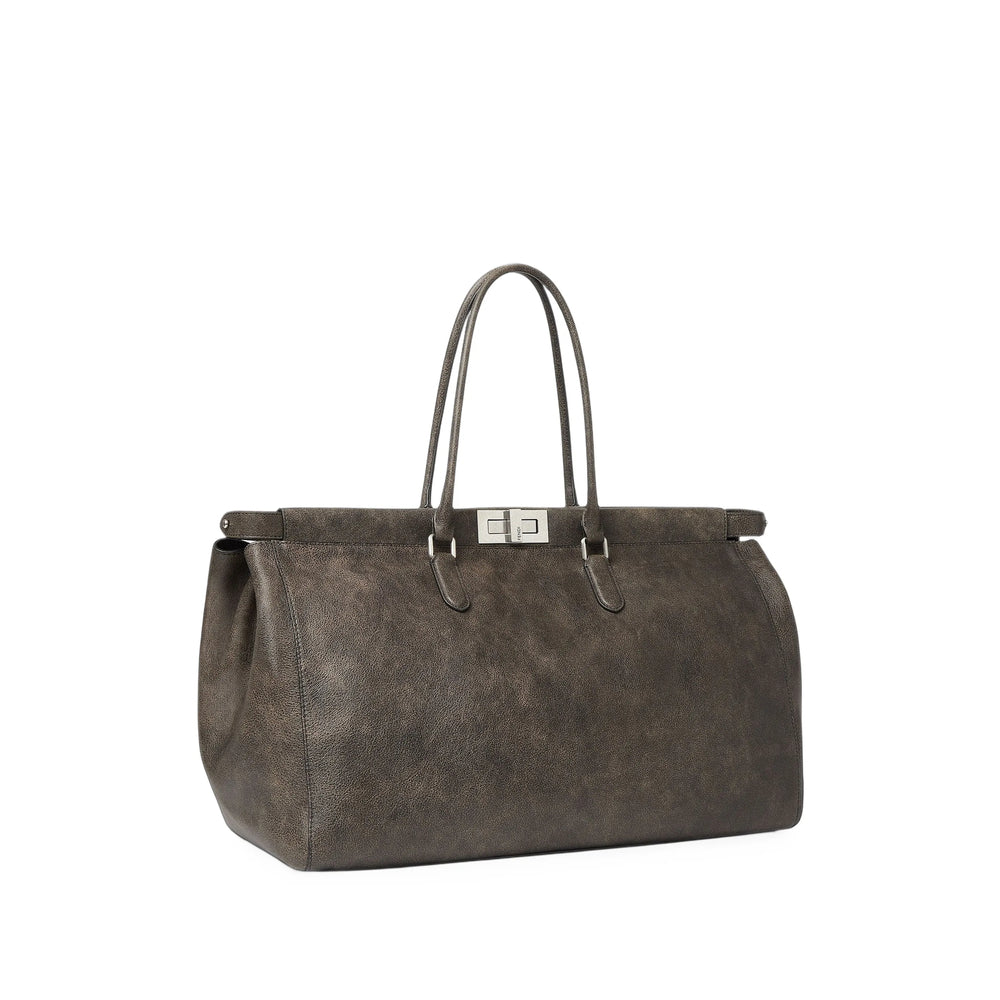 Fendi Grey Tote Bags Men FENDI