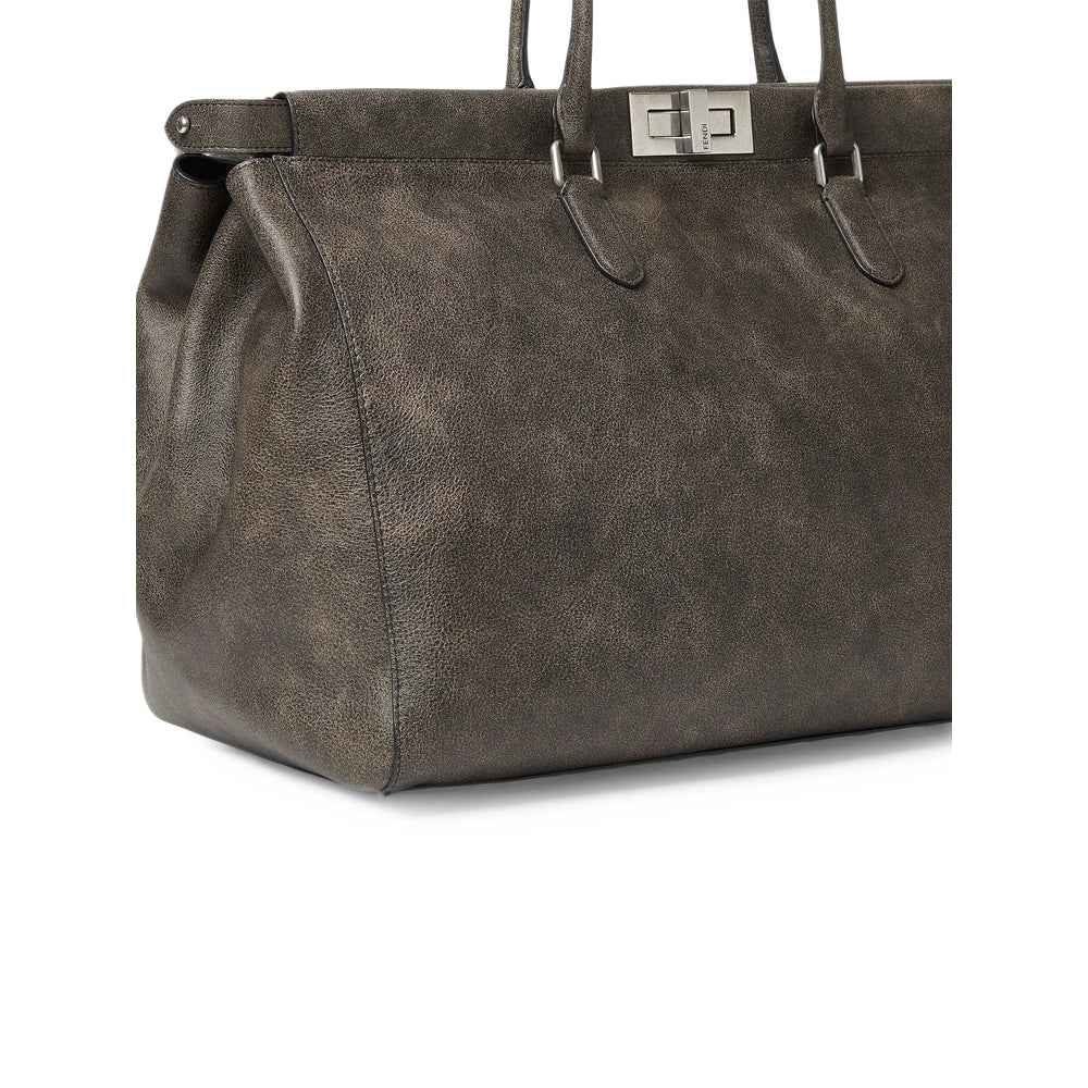 Fendi Grey Tote Bags Men FENDI