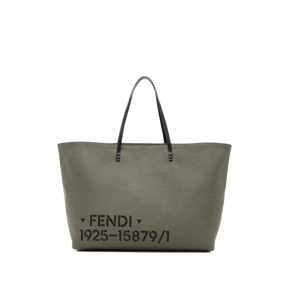 Fendi Grey Tote Bags Men FENDI