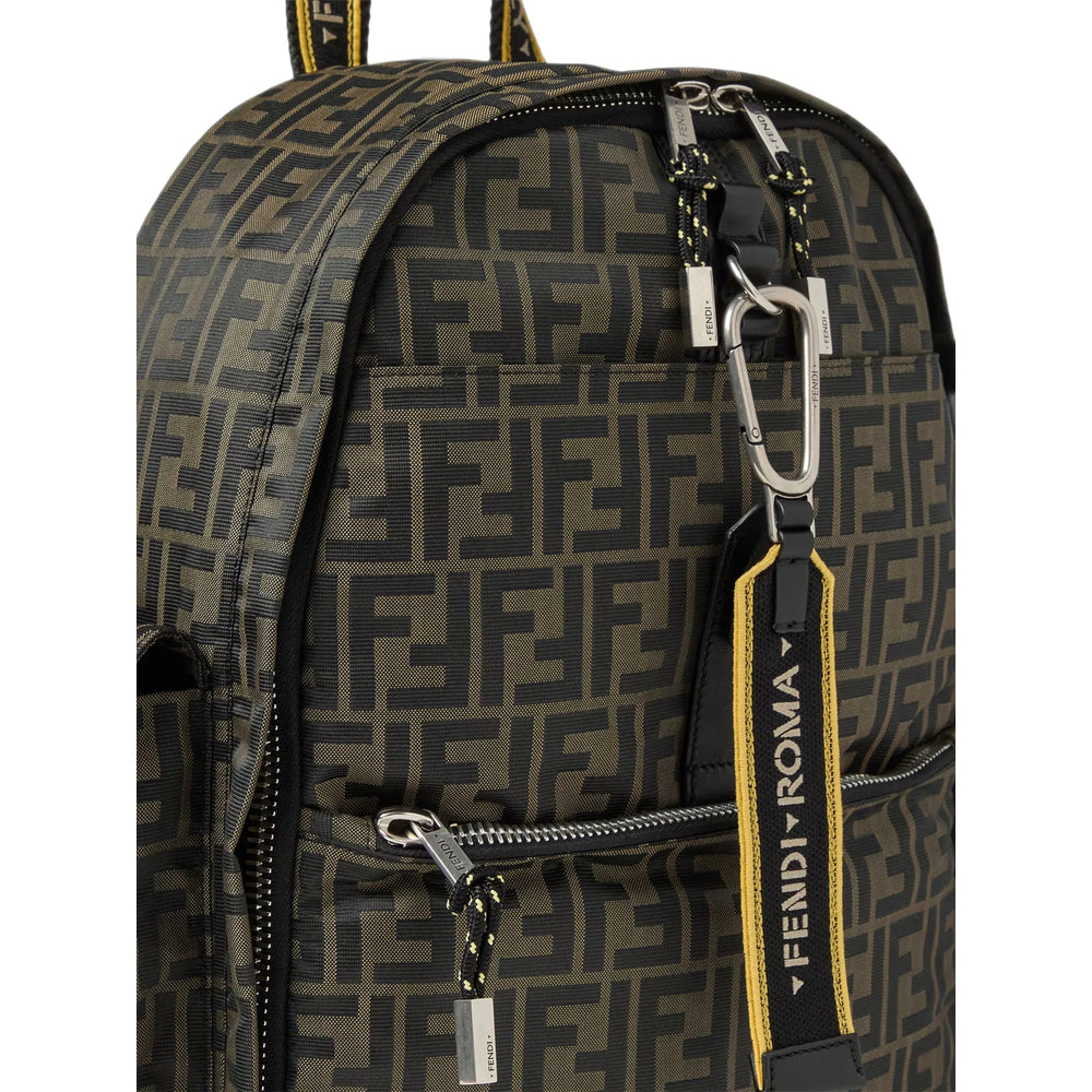 Fendi Brown Backpacks Men FENDI