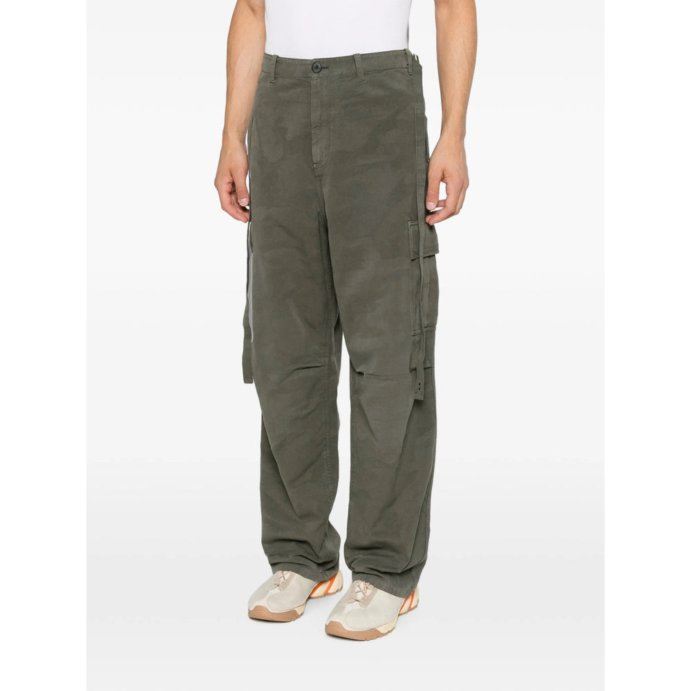 Fendi Green Trousers - Regular & Straight-Leg Trousers Men FENDI