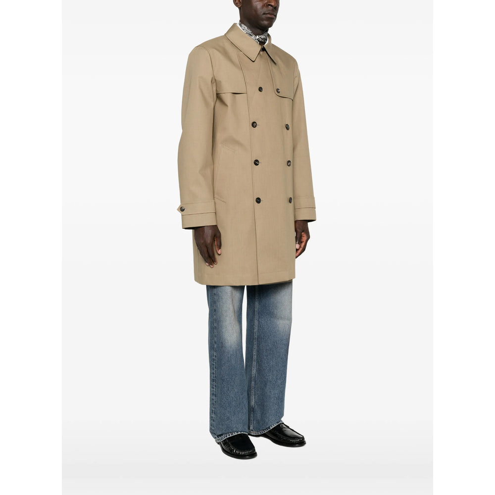 Fendi Neutrals Coats - Trench Coats Men FENDI