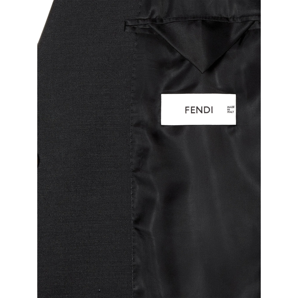 Fendi Black Jackets - Blazers Men FENDI