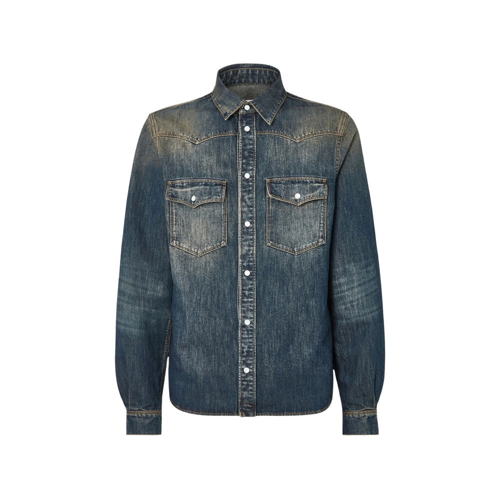 Fendi Blue Shirts Men FENDI