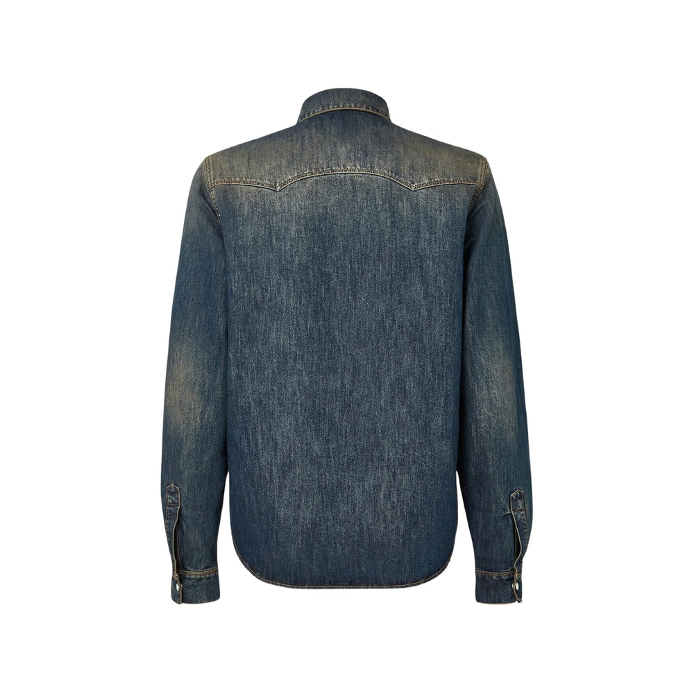Fendi Blue Shirts Men FENDI