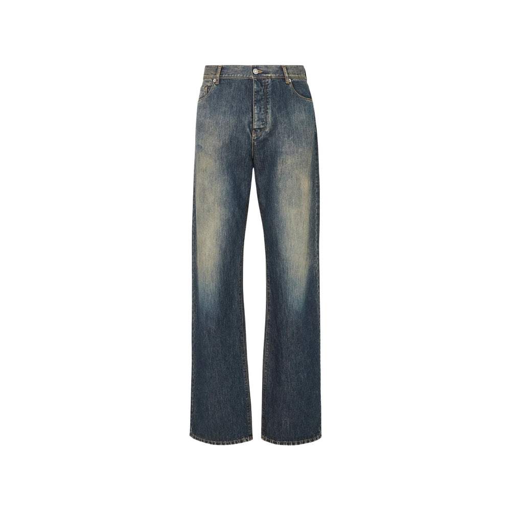 Fendi Blue Denim - Regular & Straight-Leg Jeans Men FENDI