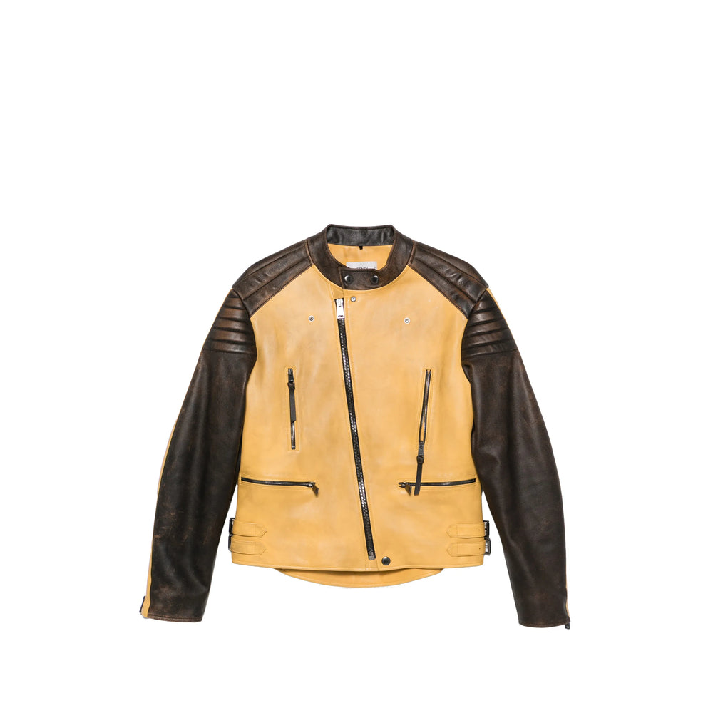 Fendi Yellow Jackets - Leather Jackets Men FENDI