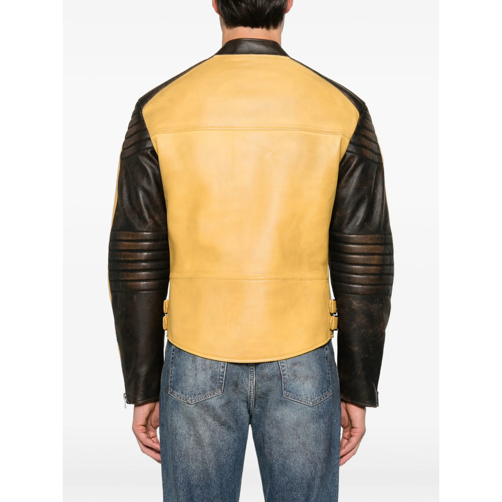 Fendi Yellow Jackets - Leather Jackets Men FENDI