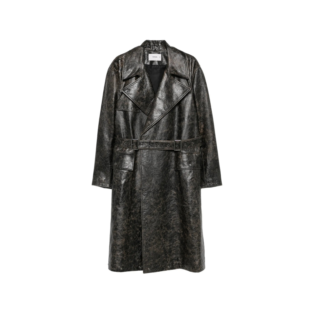 Fendi Brown Coats - Trench Coats Men FENDI