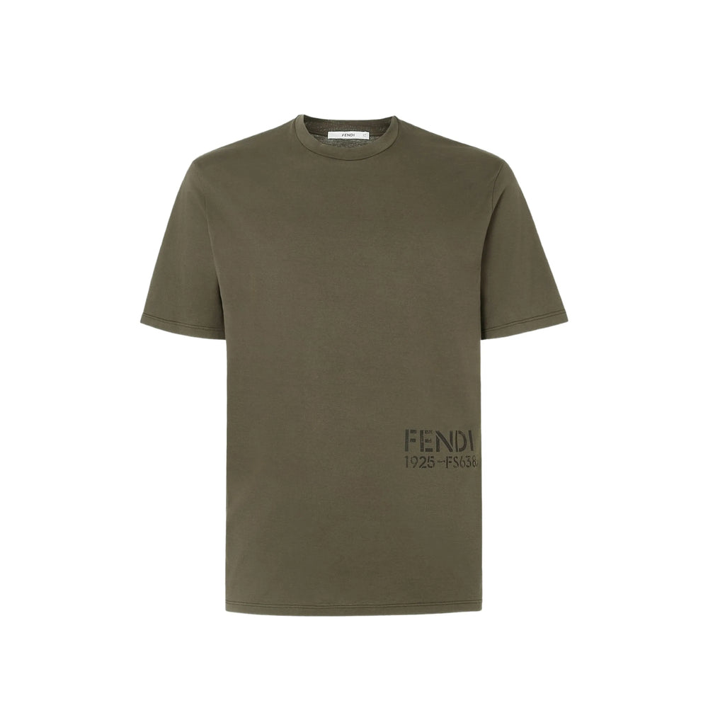 Fendi Green T-Shirts & Vests - T-Shirts Men FENDI