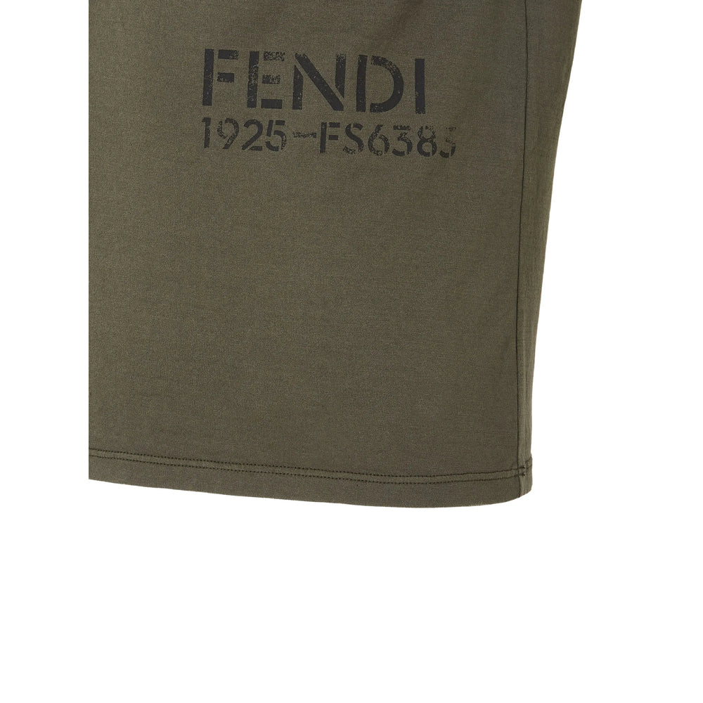 Fendi Green T-Shirts & Vests - T-Shirts Men FENDI