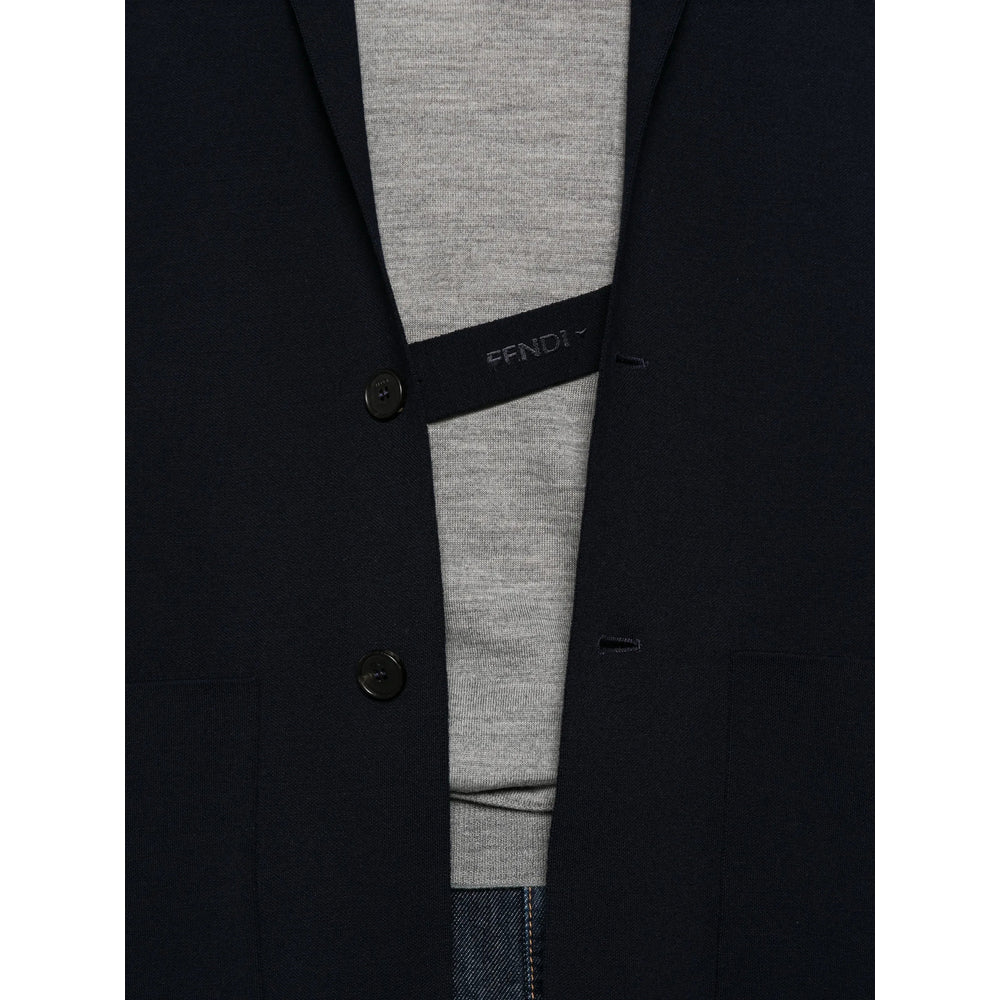 Fendi Blue Jackets - Blazers Men FENDI