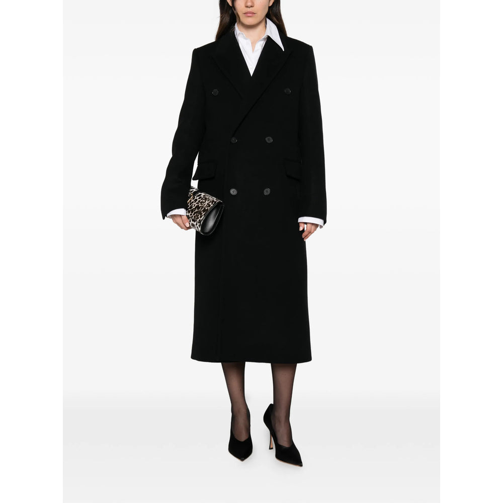 Fendi Black Coats - Double Breasted & Peacoats Women FENDI
