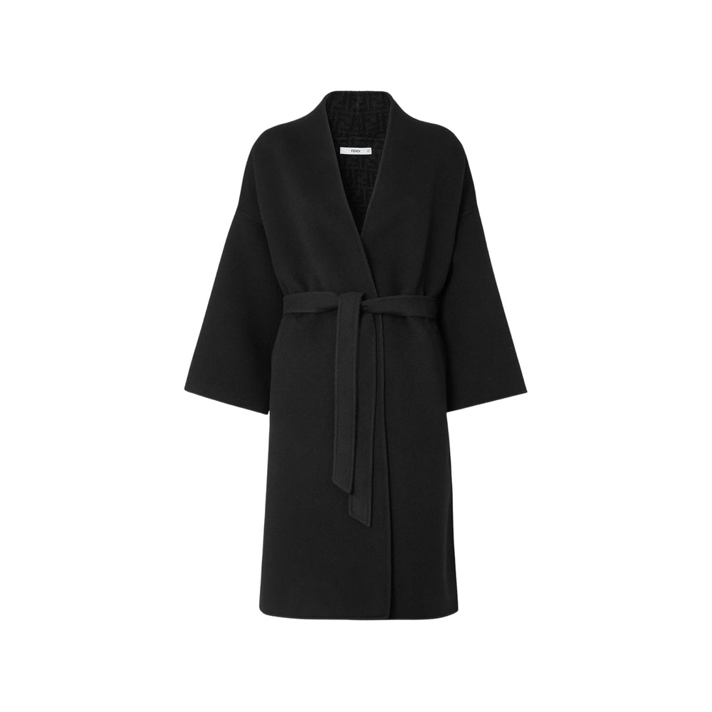 Fendi Black Coats - Oversized Coats Women FENDI