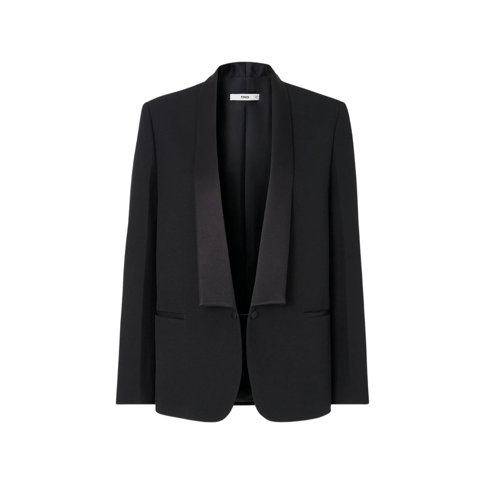 Fendi Black Jackets - Blazers Women FENDI