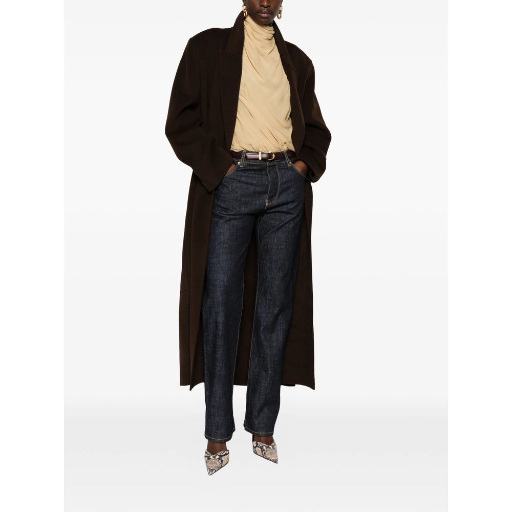 Fendi Blue Denim - Straight-Leg Jeans Women FENDI