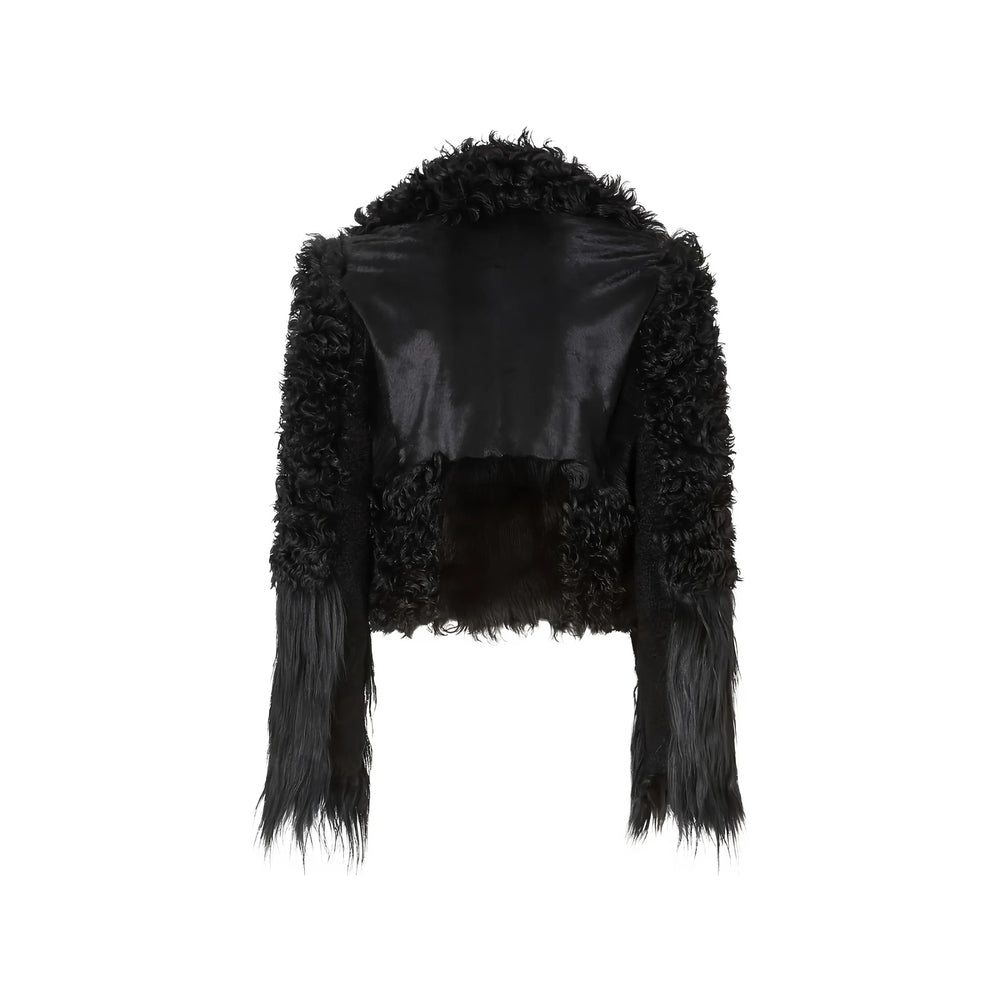 Fendi Black Jackets - Biker Jackets Women FENDI
