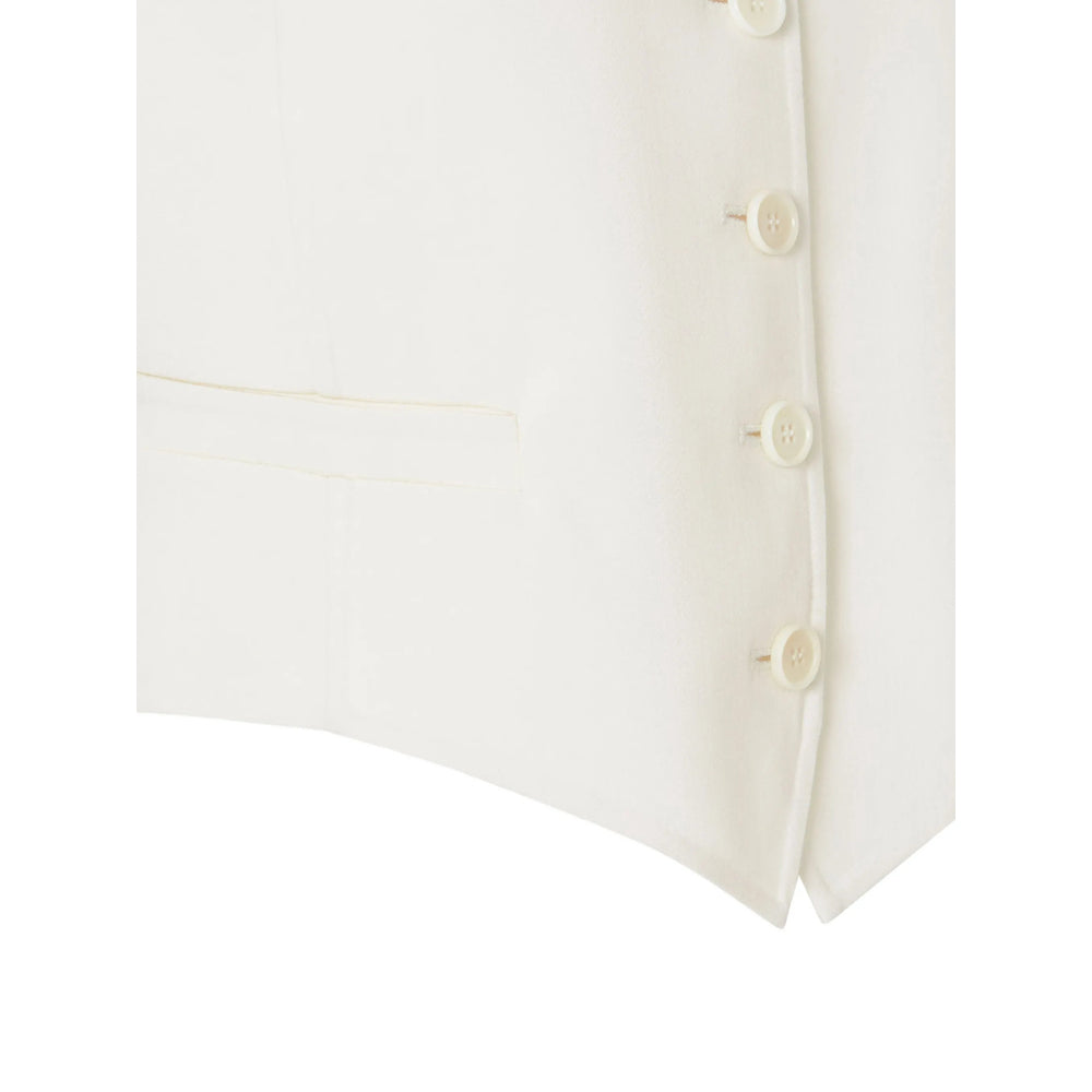 Fendi White Jackets - Waistcoat & Gilets Women FENDI