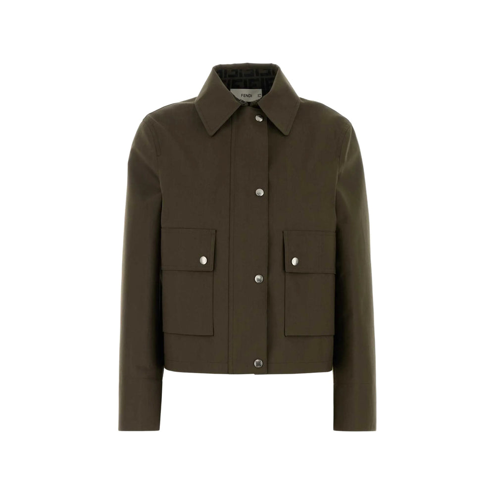 Fendi Green Jackets Women FENDI