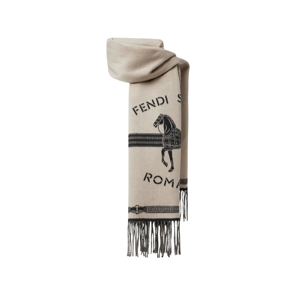 Fendi Neutrals Scarves Women FENDI
