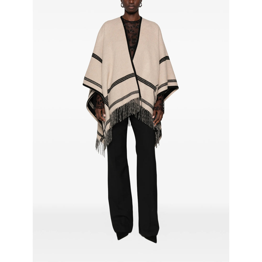 Fendi Neutrals Jackets - Capes & Ponchos Women FENDI