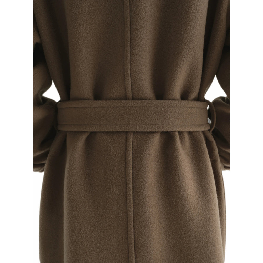 Lemaire Brown Coats - Double Breasted Coats Men LEMAIRE