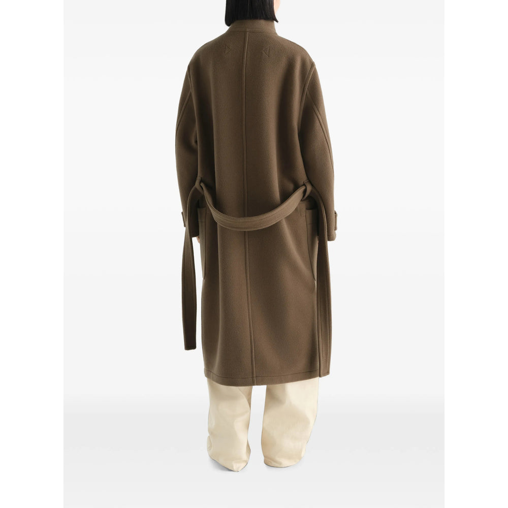 Lemaire Brown Coats - Double Breasted Coats Men LEMAIRE