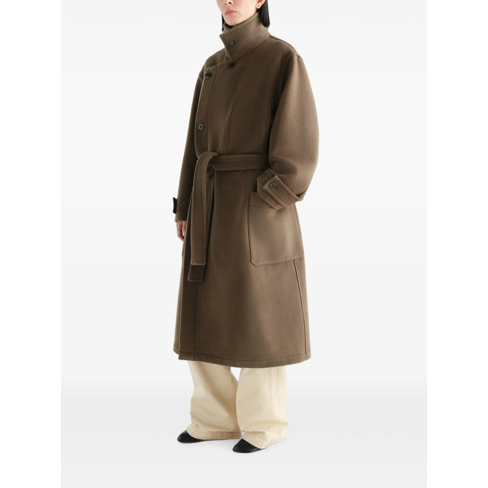 Lemaire Brown Coats - Double Breasted Coats Men LEMAIRE