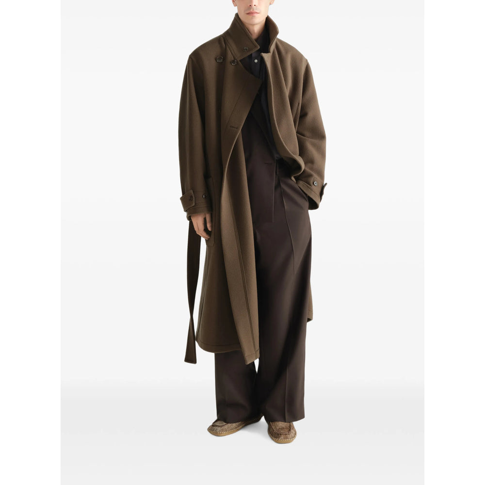 Lemaire Brown Coats - Double Breasted Coats Men LEMAIRE