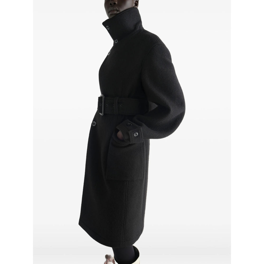 Lemaire Black Coats - Single Breasted Coats Women LEMAIRE