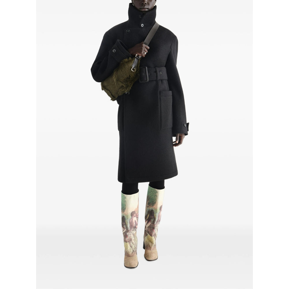 Lemaire Black Coats - Single Breasted Coats Women LEMAIRE