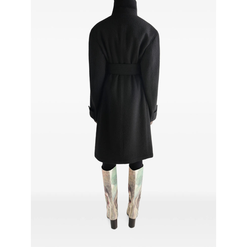 Lemaire Black Coats - Single Breasted Coats Women LEMAIRE