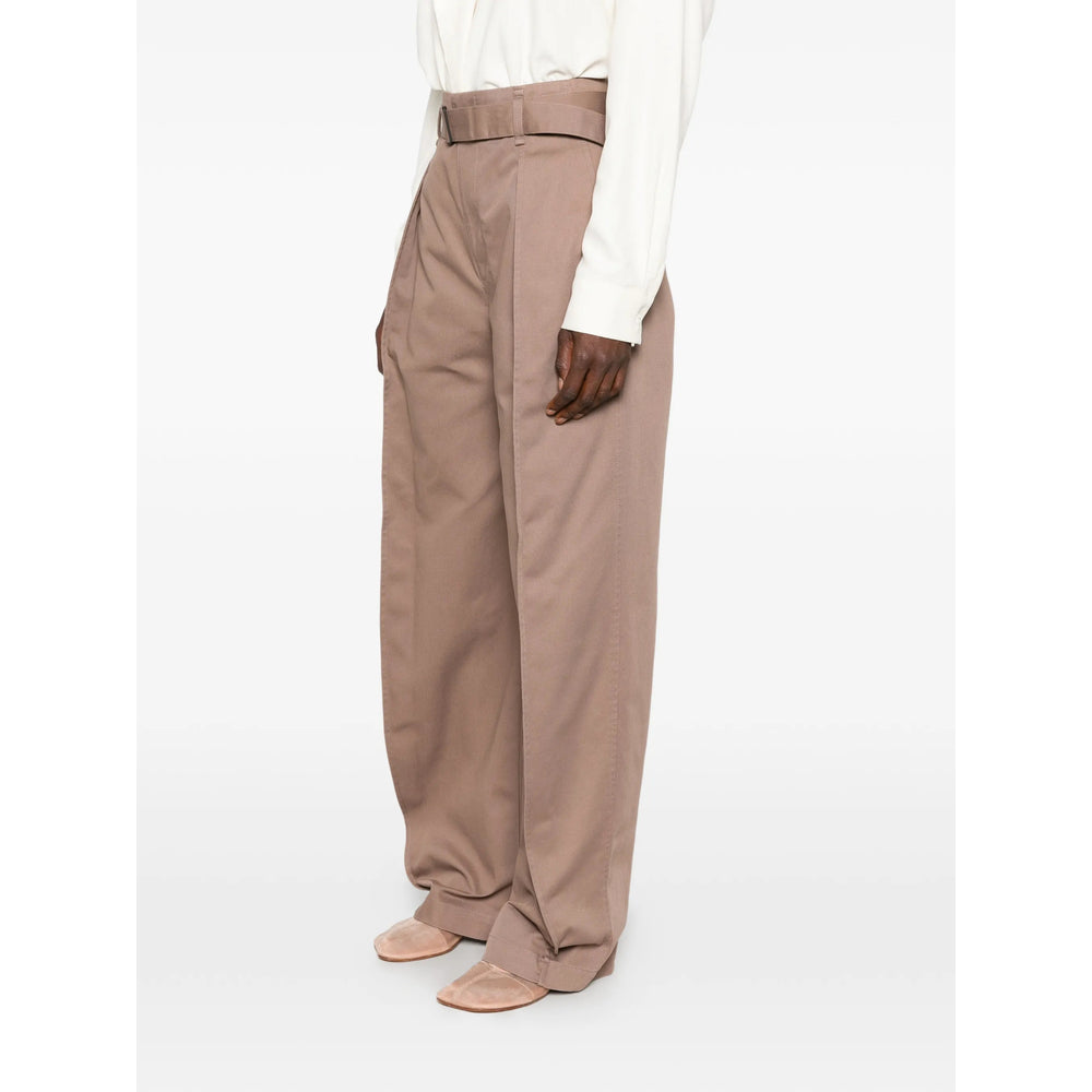 Lemaire Brown Trousers - High-Waisted Trousers Women LEMAIRE